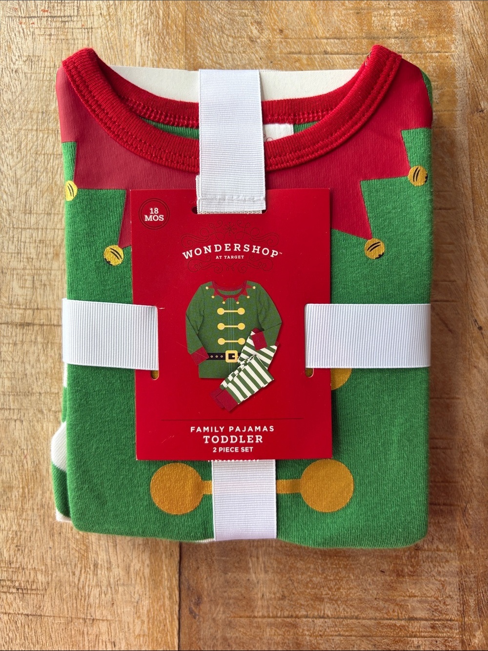 NWT Wondershop Toddler Elf Pajama Set 18m